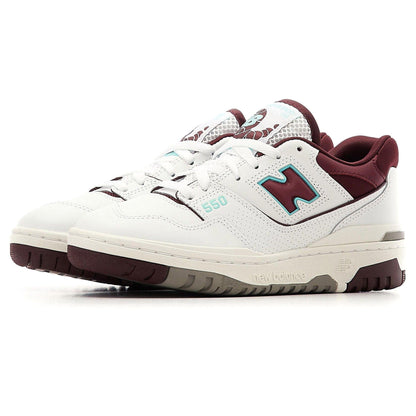 New Balance 550 'Burgundy Turquoise' — UK 3.5 | EU 36 | US 4 — Side View