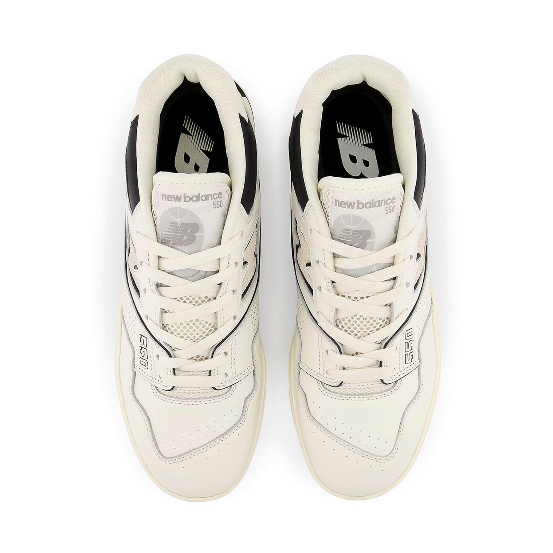 New Balance 550 'Cream Black' — UK 3.5 | EU 36 | US 4 — Back View
