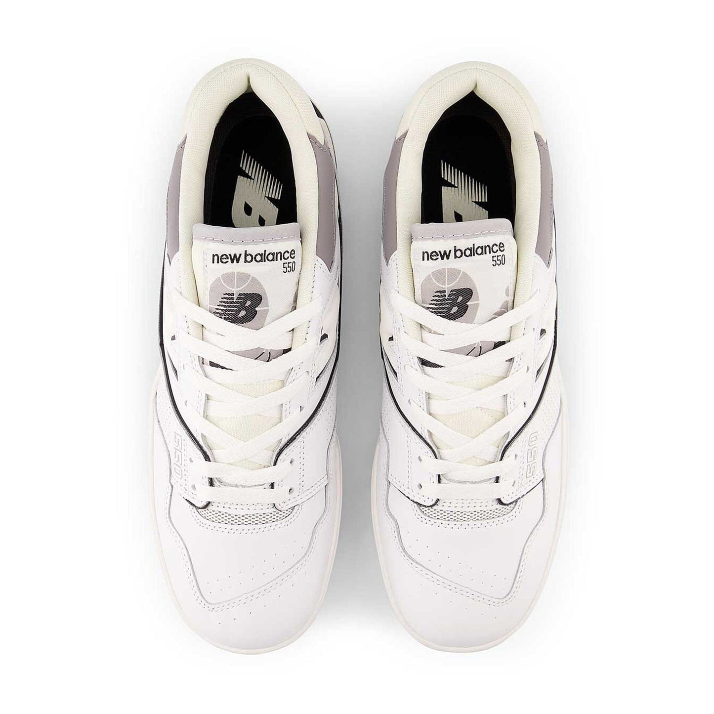 New Balance 550 Salt and Pepper — UK 3.5 | EU 36 | US 4 — Top View
