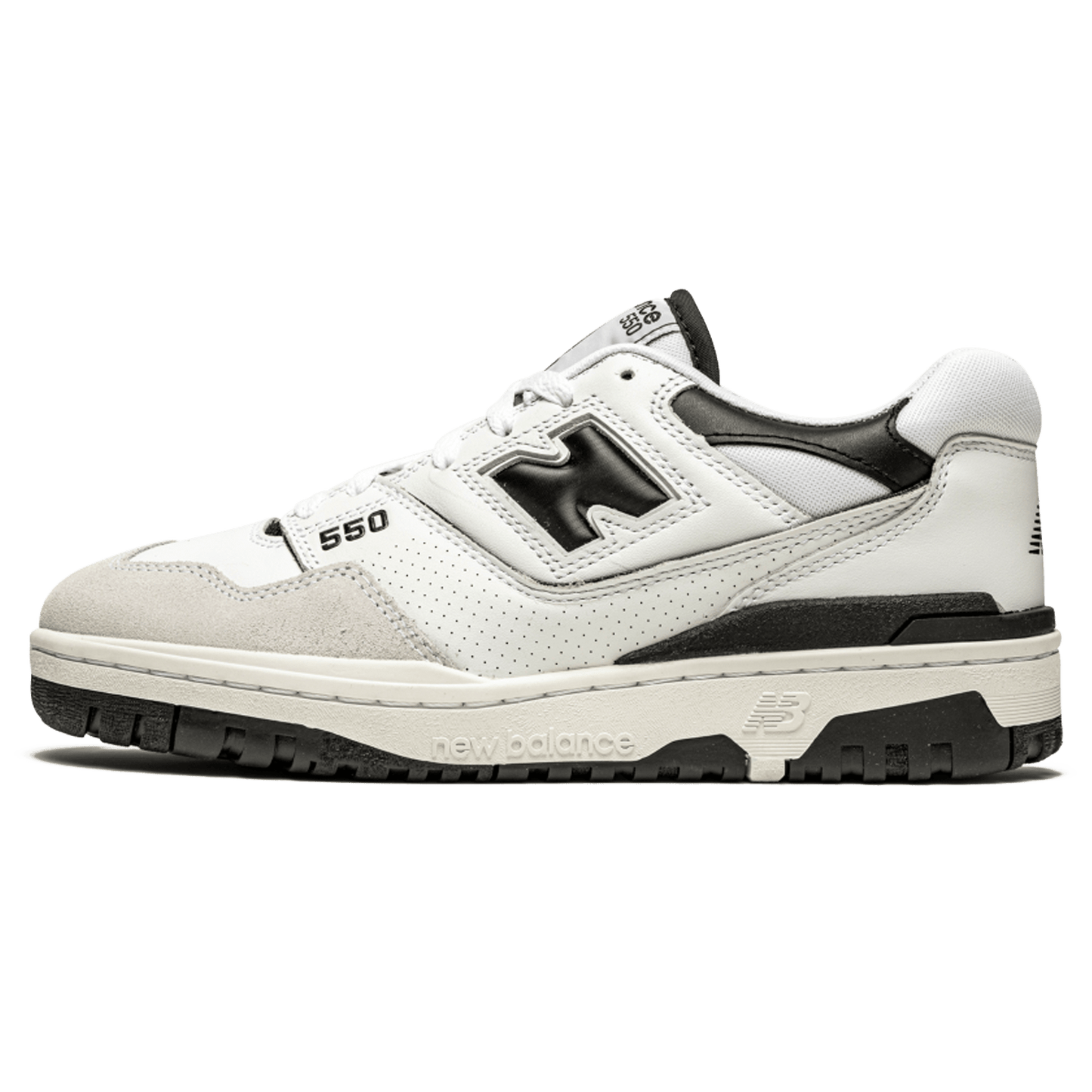 New Balance 550 'Sea Salt Black' — UK 3.5 | EU 36 | US 4 — Front View