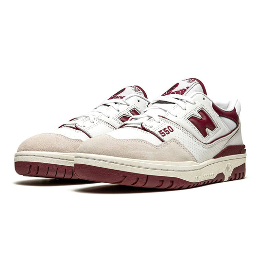 New Balance 550 Sea Salt Burgundy — UK 3.5 | EU 36 | US 4 — Side View