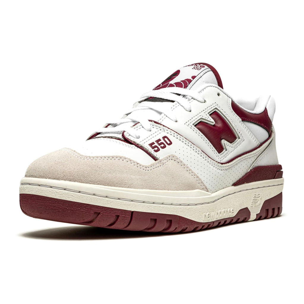 New Balance 550 Sea Salt Burgundy — UK 3.5 | EU 36 | US 4 — Top View