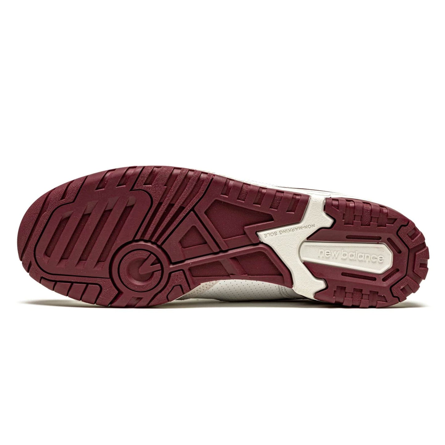 New Balance 550 Sea Salt Burgundy — UK 3.5 | EU 36 | US 4 — Detail View