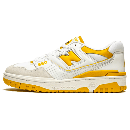 New Balance 550 Sea Salt 'Varsity Gold' — UK 3.5 | EU 36 | US 4 — Front View