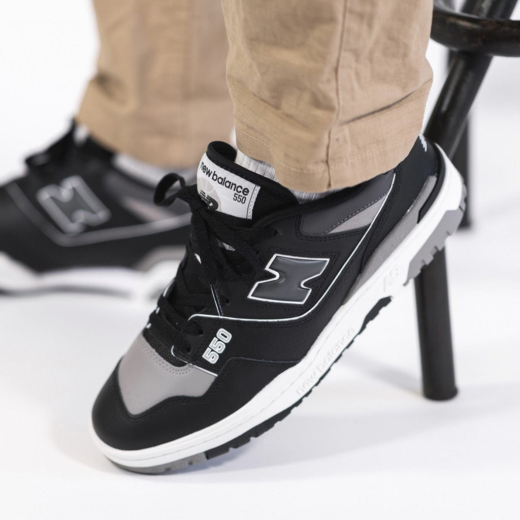 New Balance 550 'Grey Black' — UK 3.5 | EU 36 | US 4 — Lifestyle View