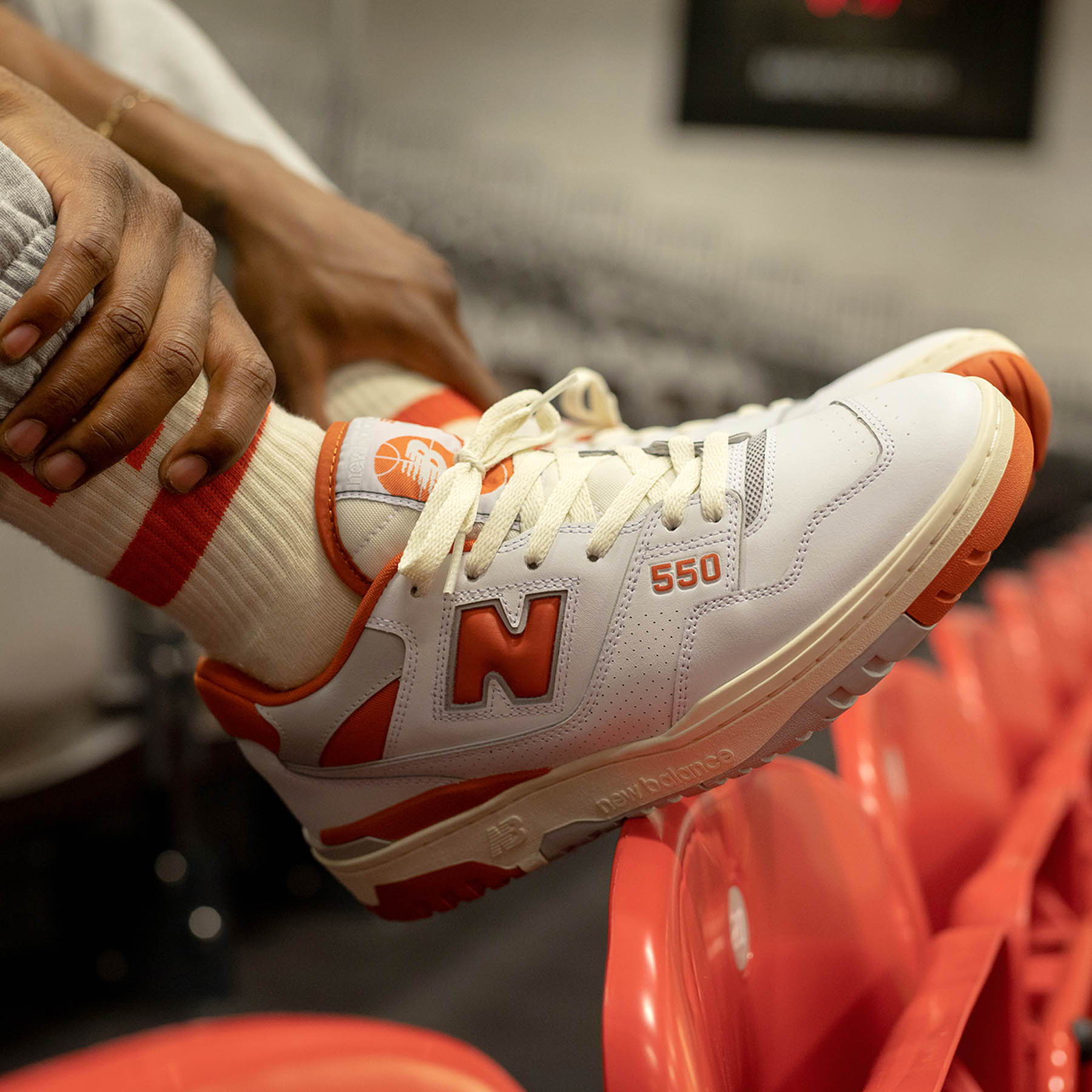 New Balance 550 size? 'College Pack' — UK 3 | EU 35.5 | US 3.5 — Top View
