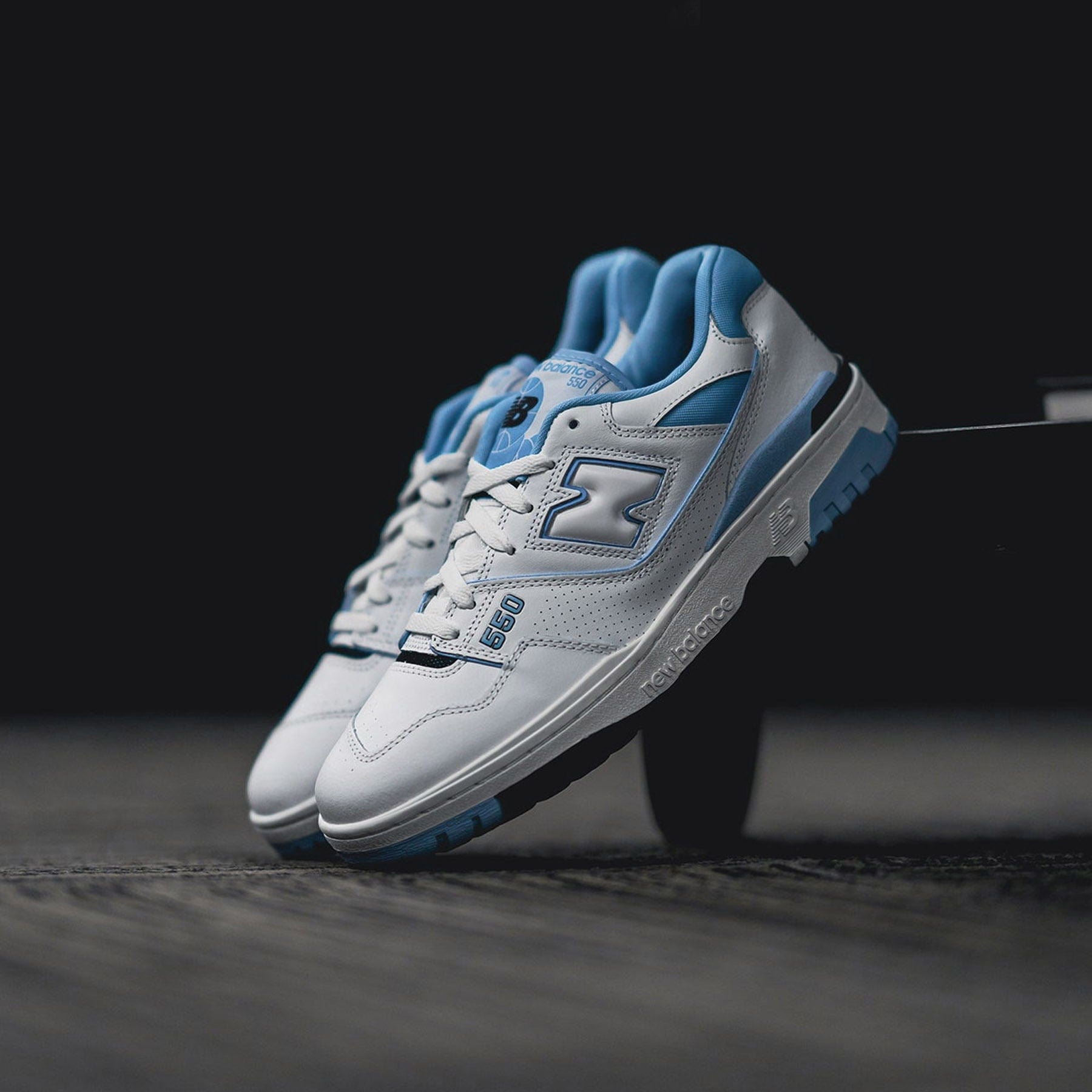 New Balance 550 'Team Carolina Blue' — UK 3.5 | EU 36 | US 4 — Lifestyle View