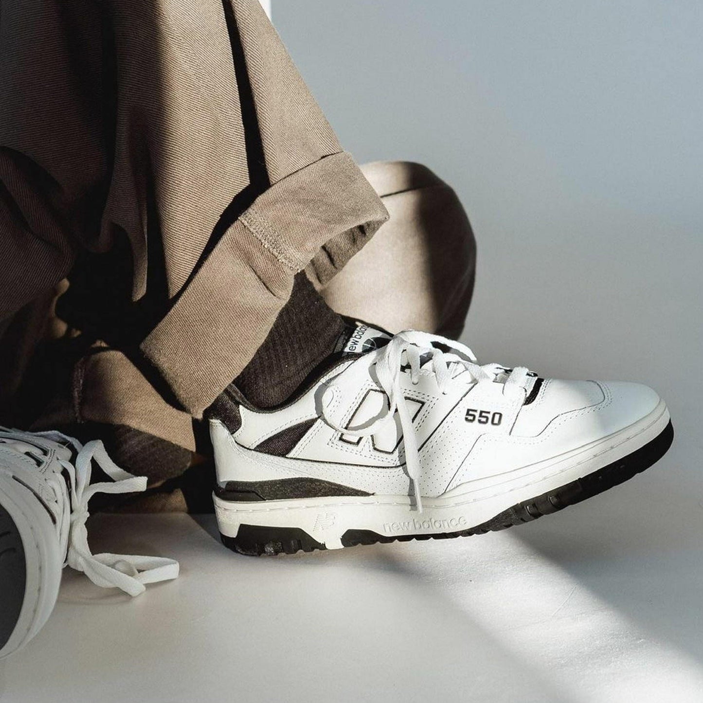 New Balance 550 ‘Oreo’ — UK 3.5 | EU 36 | US 4 — Lifestyle View