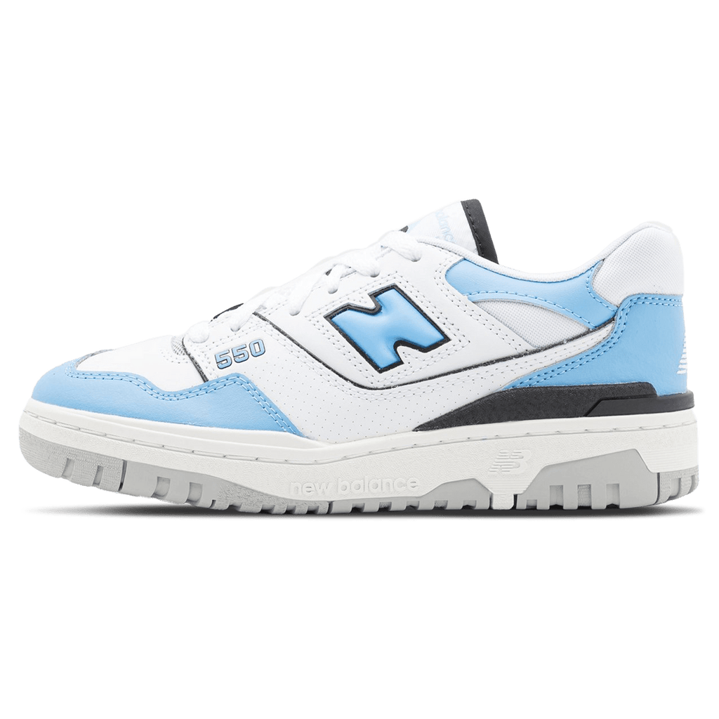 New Balance 550 White Carolina Blue — UK 3.5 | EU 36 | US 4 — Front View