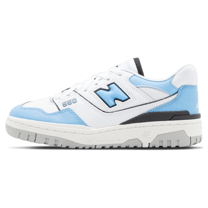 New Balance 550 White Carolina Blue — UK 3.5 | EU 36 | US 4 — Front View