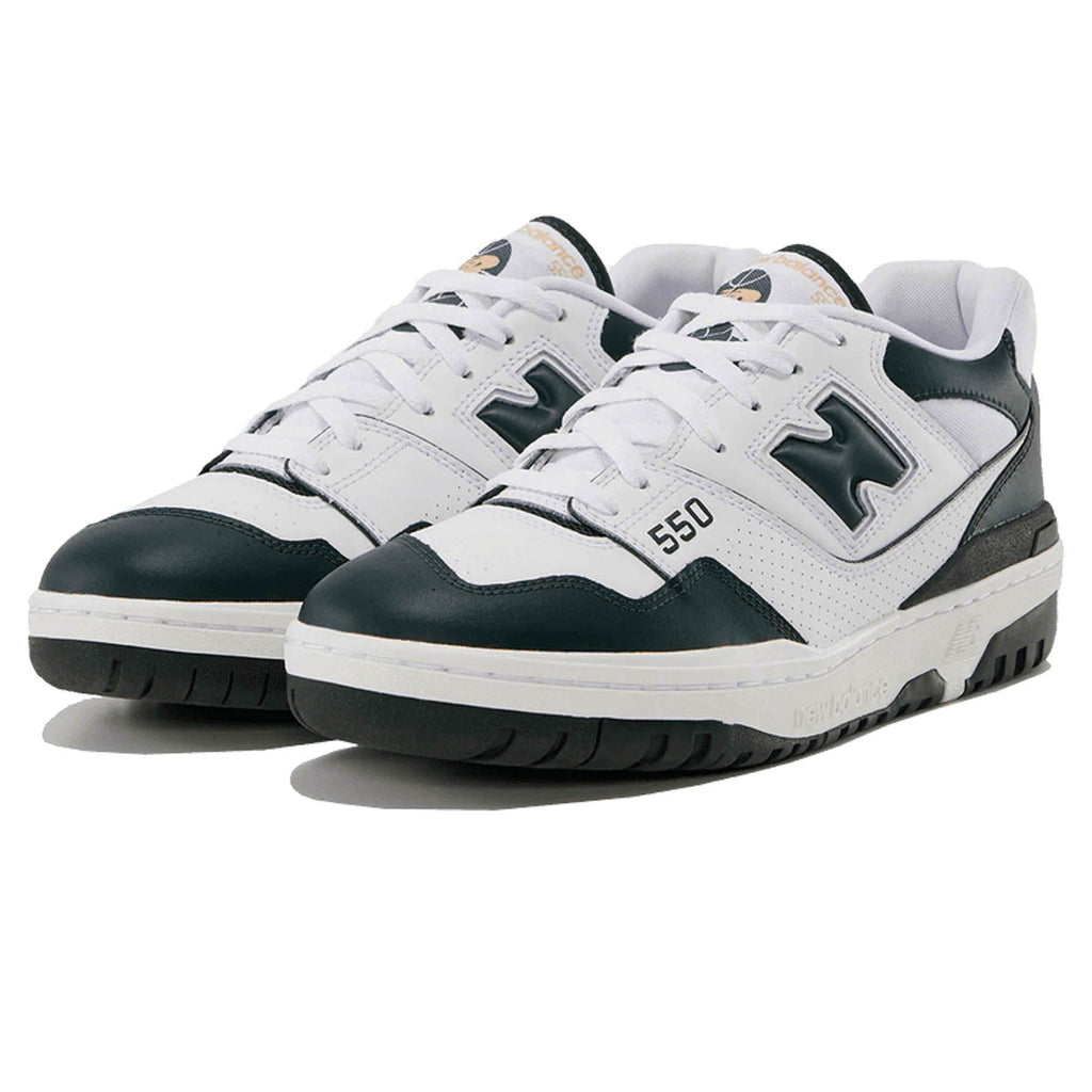 New Balance 550 'White Dark Green' — UK 3.5 | EU 36 | US 4 — Side View