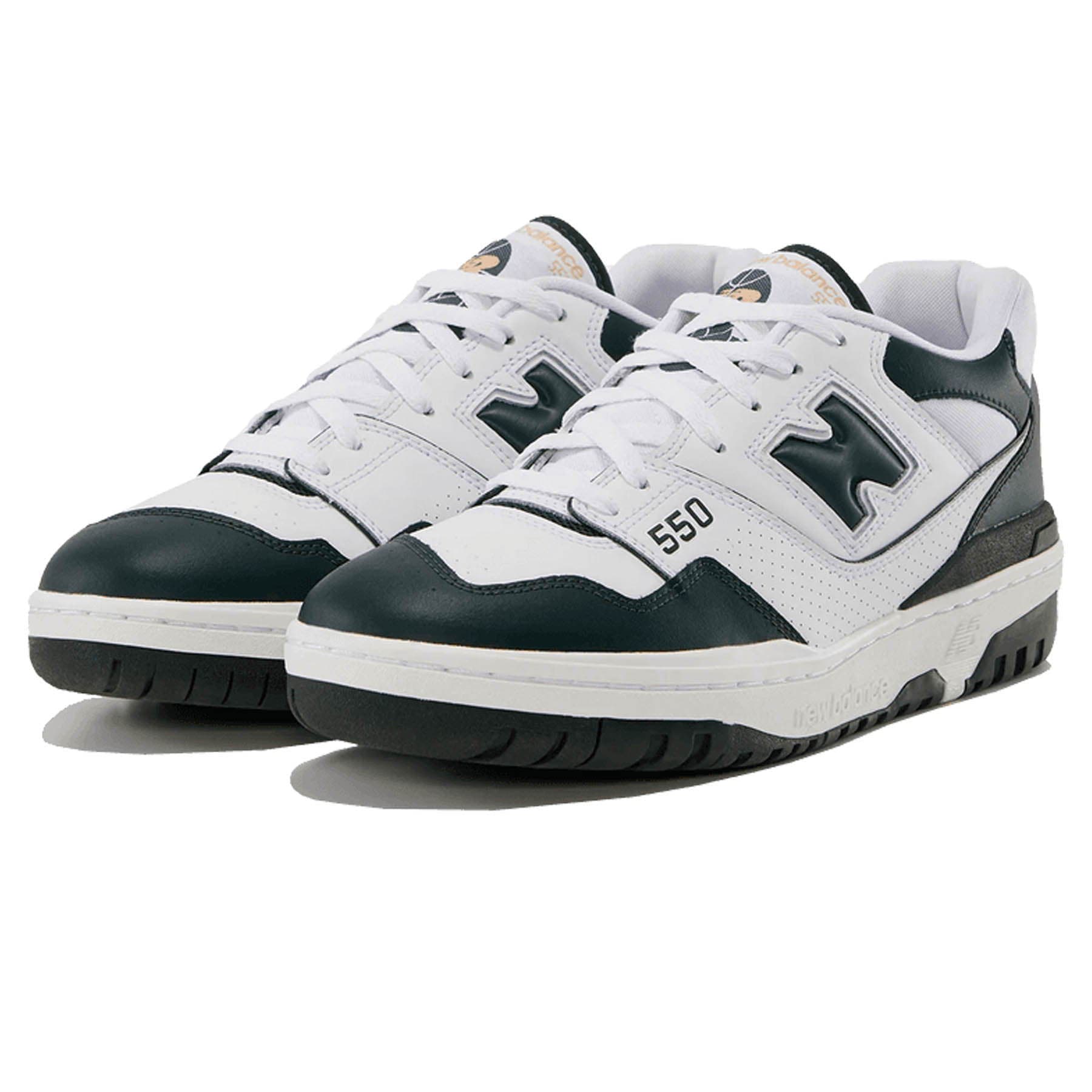 New Balance 550 'White Dark Green' — UK 3.5 | EU 36 | US 4 — Side View