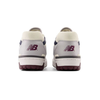 New Balance 550 'White Maroon Natural Indigo' — UK 3.5 | EU 36 | US 4 — Top View