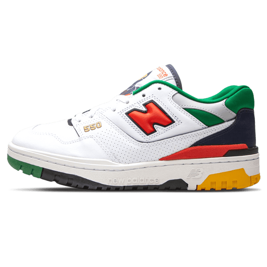 New Balance 550 ‘Oak Leaf Green Red’ — UK 3.5 | EU 36 | US 4 — Front View