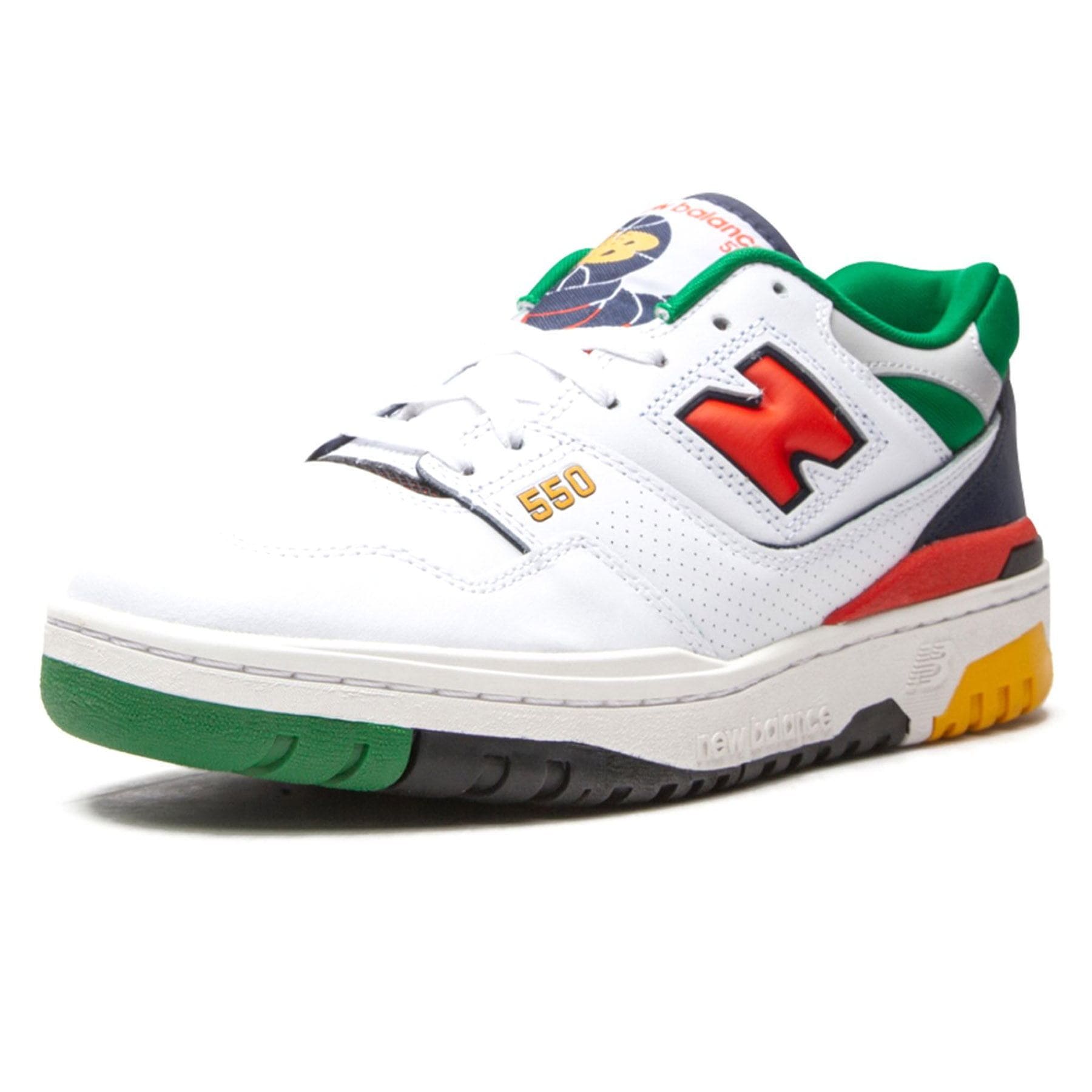 New Balance 550 ‘Oak Leaf Green Red’ — UK 3.5 | EU 36 | US 4 — Top View