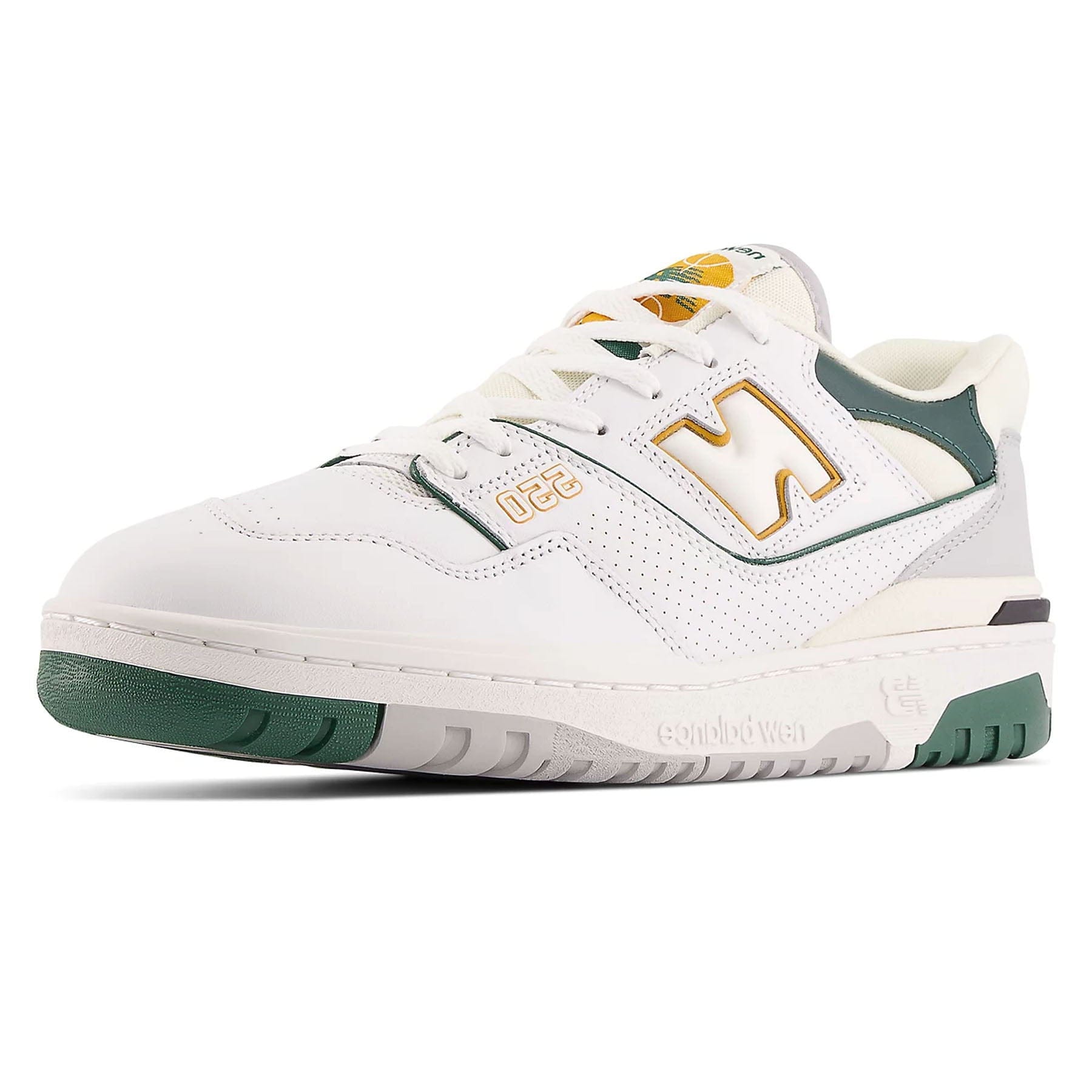 New Balance 550 'White Nightwatch Green' — UK 3.5 | EU 36 | US 4 — Back View