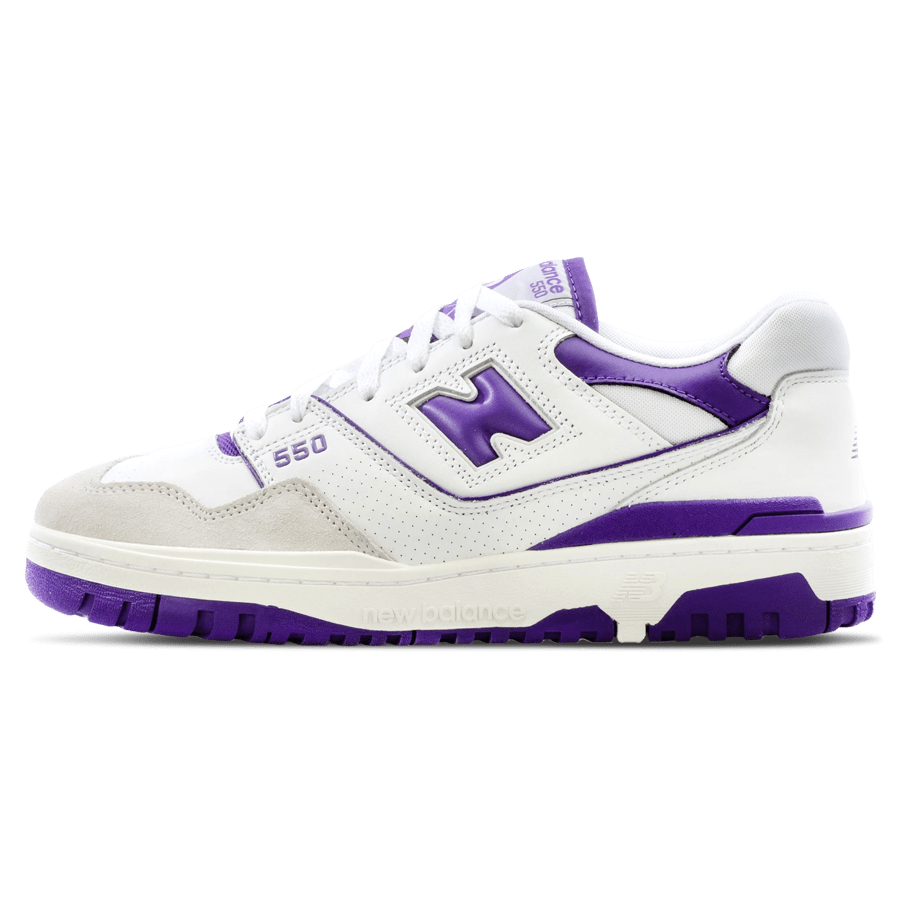 New Balance 550 ‘White Purple’ — UK 3.5 | EU 36 | US 4 — Front View