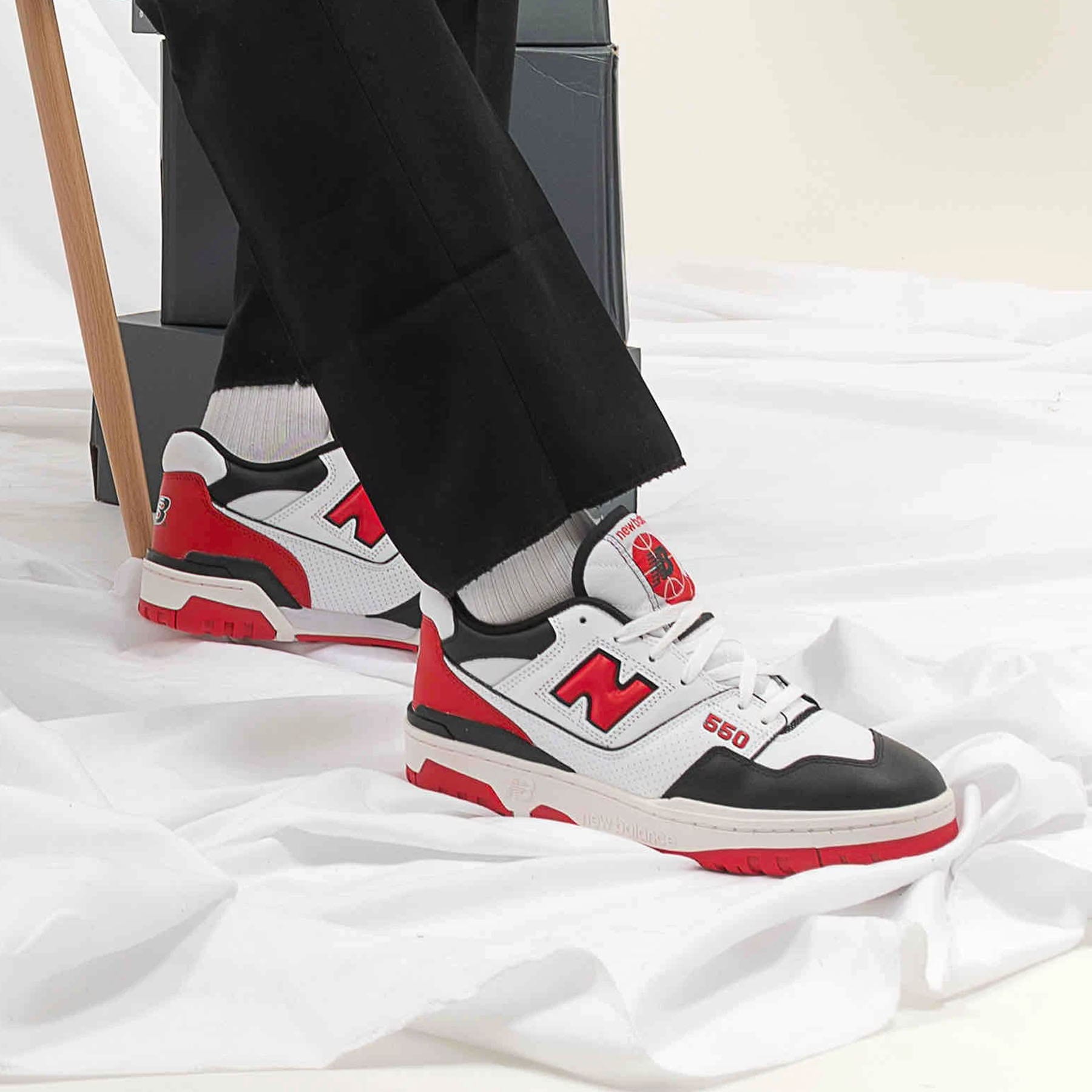 New Balance 550 'Shifted Sport Pack - Team Red' — UK 3.5 | EU 36 | US 4 — Lifestyle View