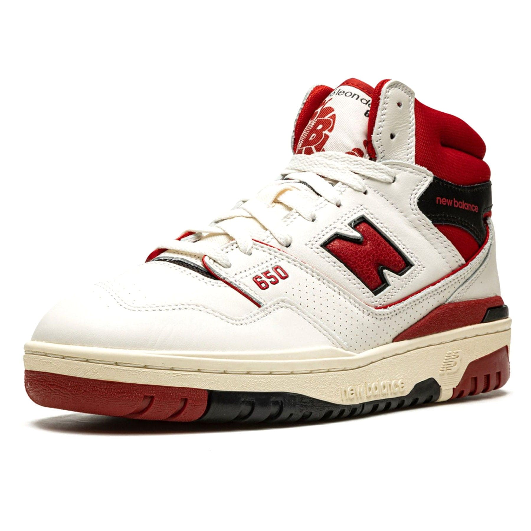 New Balance 650R Aimé Leon Dore 'White Red' — UK 3.5 | EU 36 | US 4 — Detail View