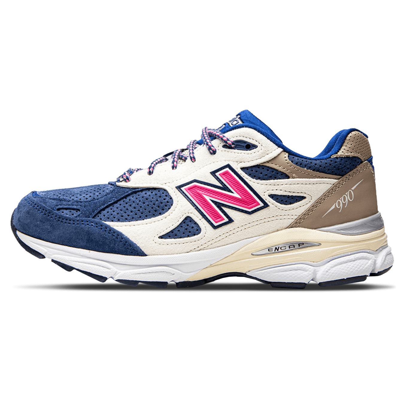 Kith x New Balance 990v3 Made In USA 'Daytona' — UK 3.5 | EU 36 | US 4 — Front View