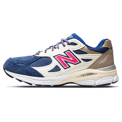 Kith x New Balance 990v3 Made In USA 'Daytona' — UK 3.5 | EU 36 | US 4 — Front View
