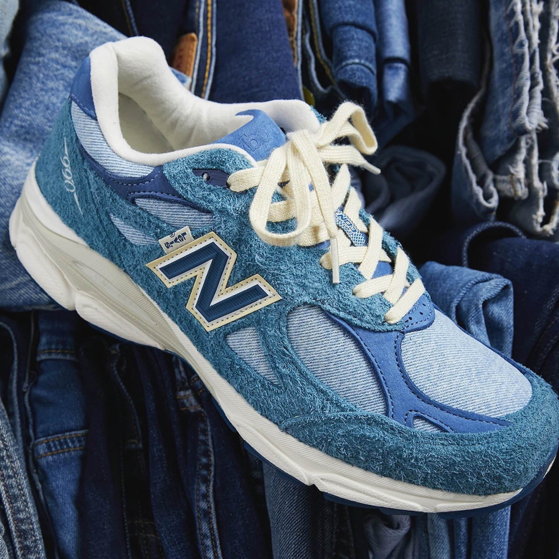 Levi’s x New Balance 990v3 Made In USA 'Mallard Blue' — UK 3.5 | EU 36 | US 4 — Lifestyle View