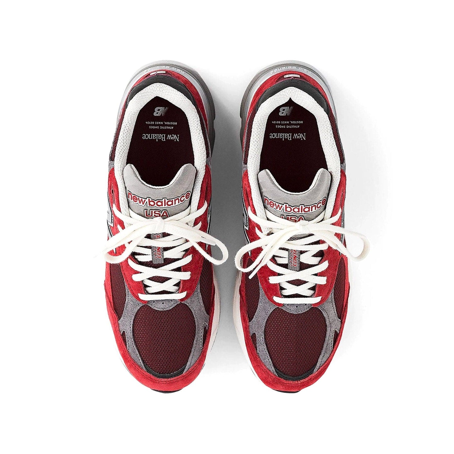 New Balance 990v3 Made in USA 'Scarlet Marblehead' — UK 3.5 | EU 36 | US 4 — Back View
