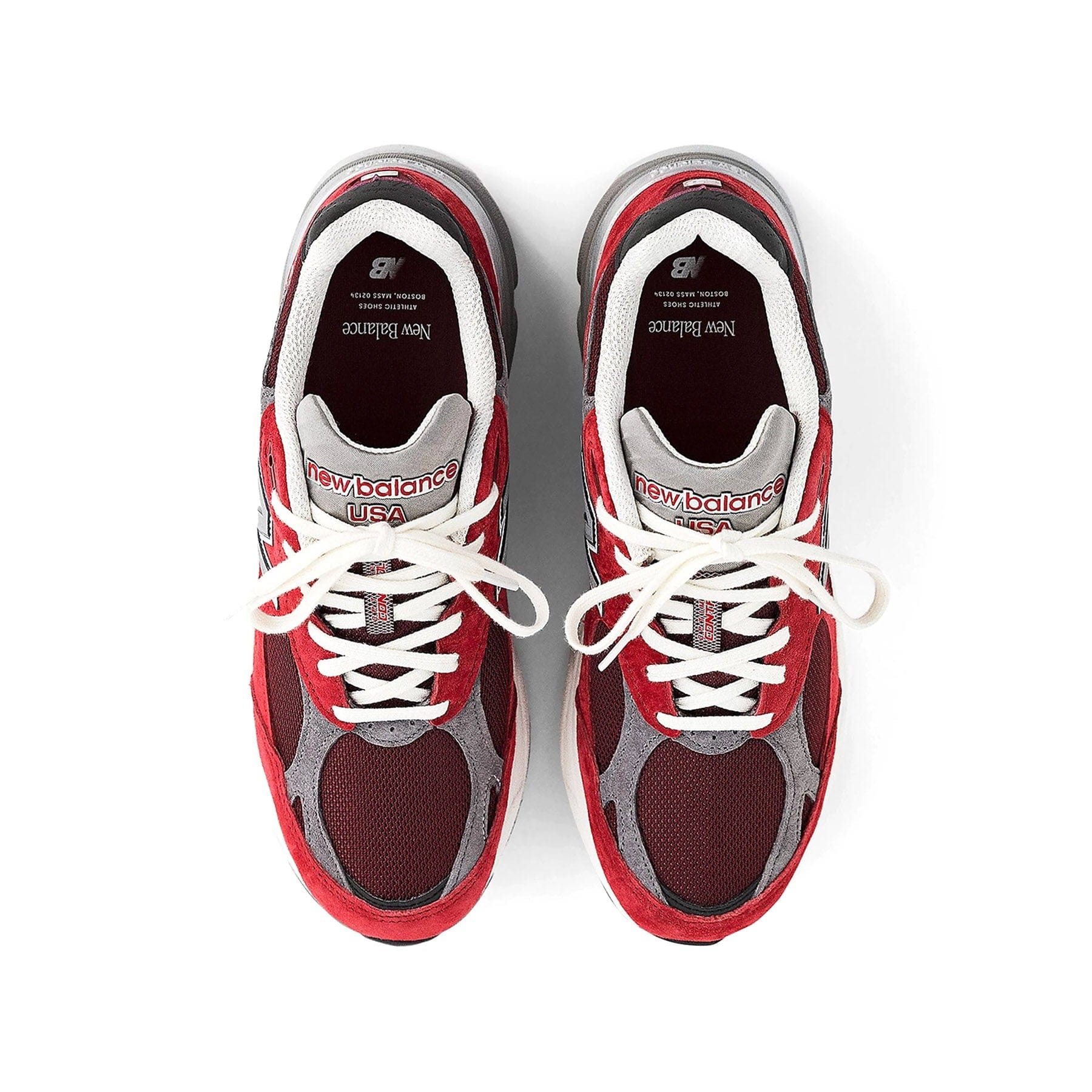 New Balance 990v3 Made in USA 'Scarlet Marblehead' — UK 3.5 | EU 36 | US 4 — Back View