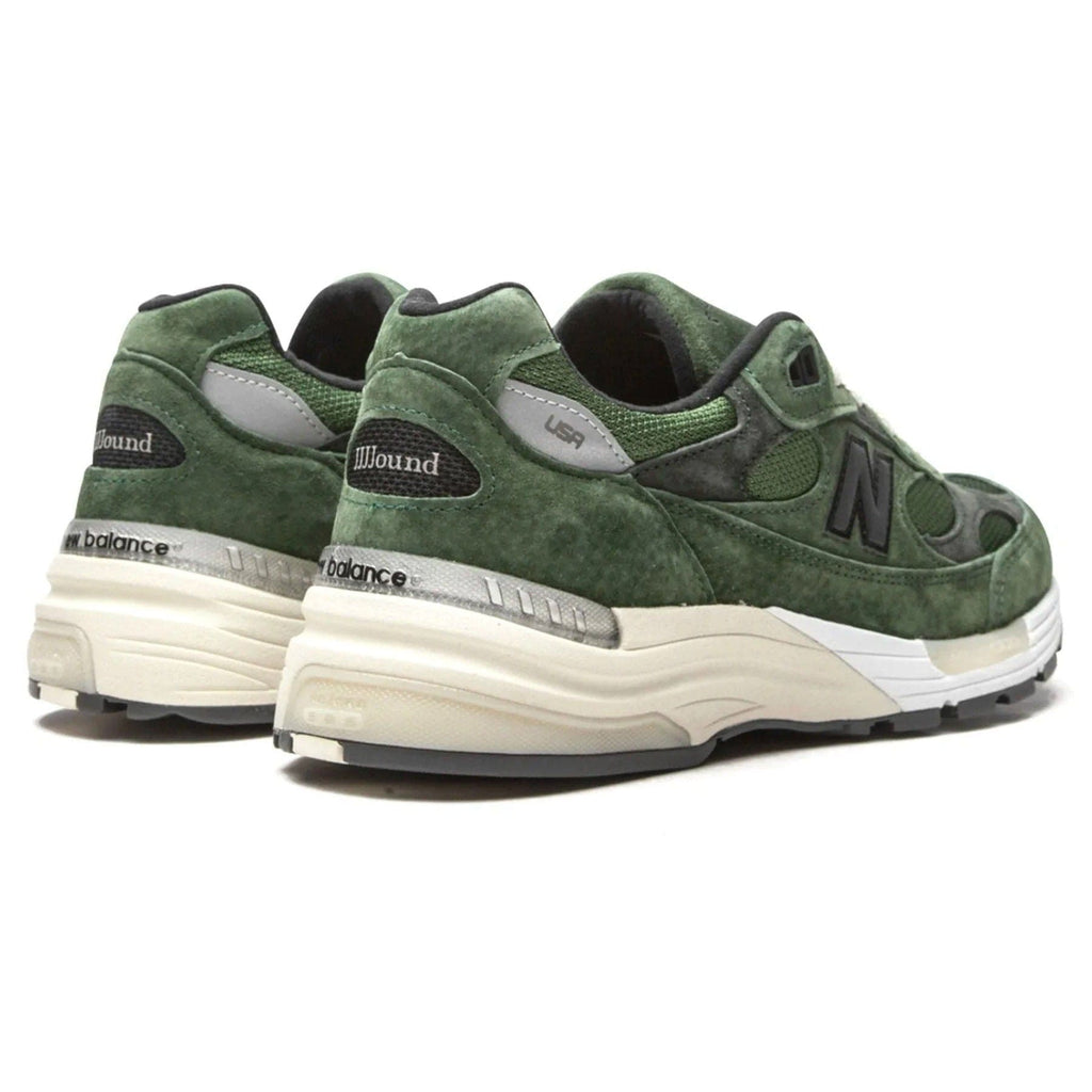 JJJJound x New Balance 992 Made in USA 'Mossy Green' — UK 3.5 | EU 36 | US 4 — Back View
