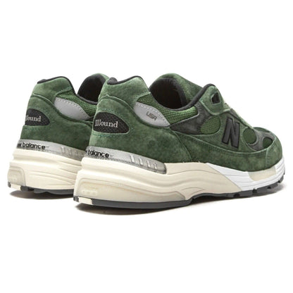 JJJJound x New Balance 992 Made in USA 'Mossy Green' — UK 3.5 | EU 36 | US 4 — Back View