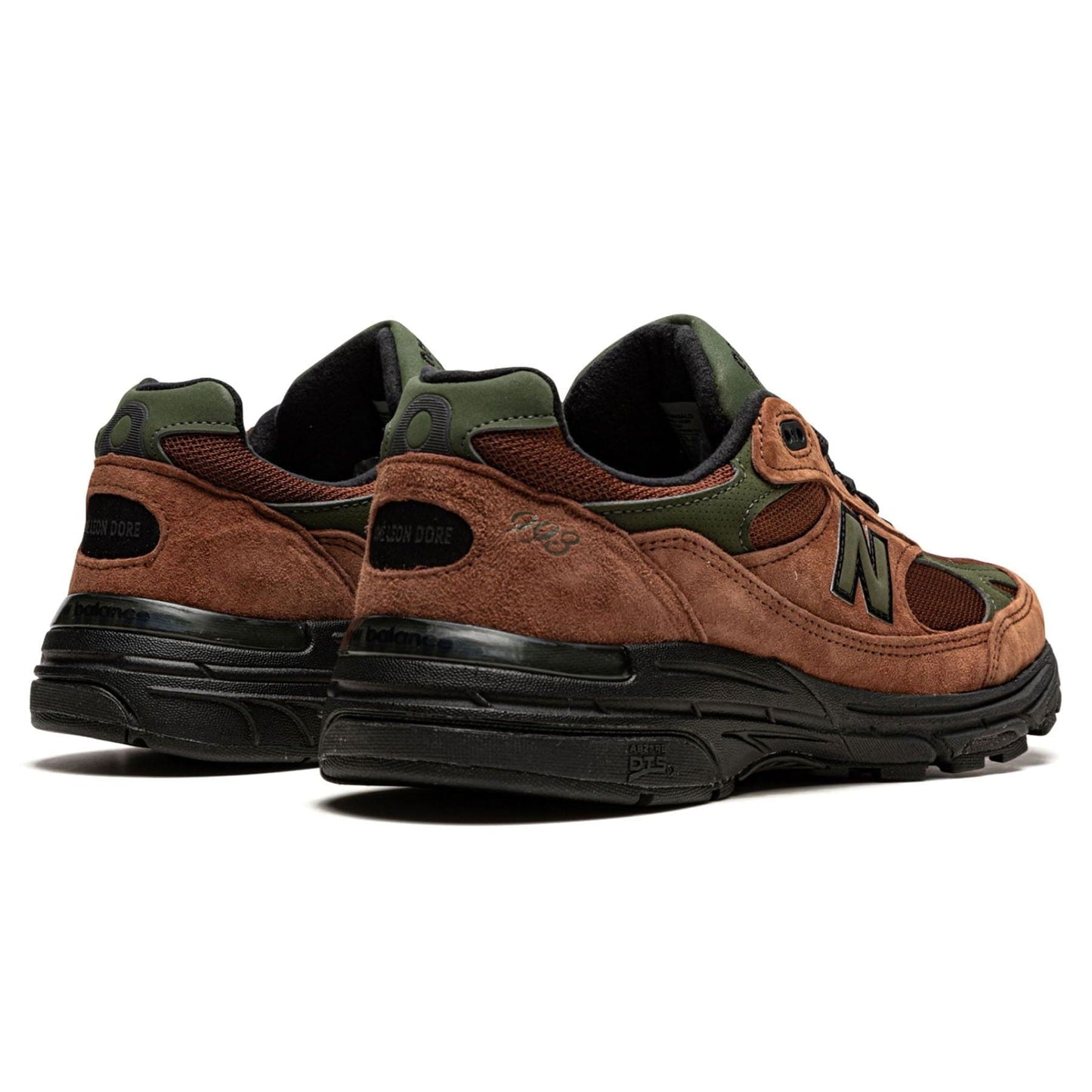Aimé Leon Dore x New Balance 993 Made in USA 'Beef & Broccoli' — UK 3.5 | EU 36 | US 4 — Back View