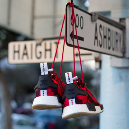 Nice Kicks x adidas NMD Runner Primeknit "Red-Black" — UK 3.5 | EU 36 | US 4 — Side View
