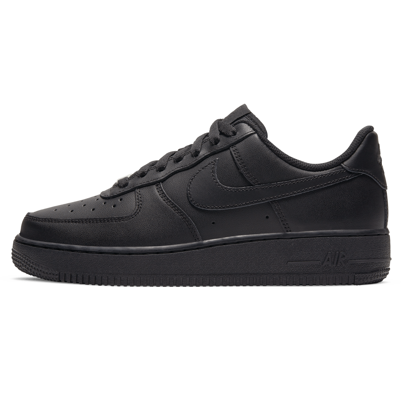 Nike Wmns Air Force 1 '07 'Triple Black' — UK 2.5 | EU 35.5 | US 5 — Front View