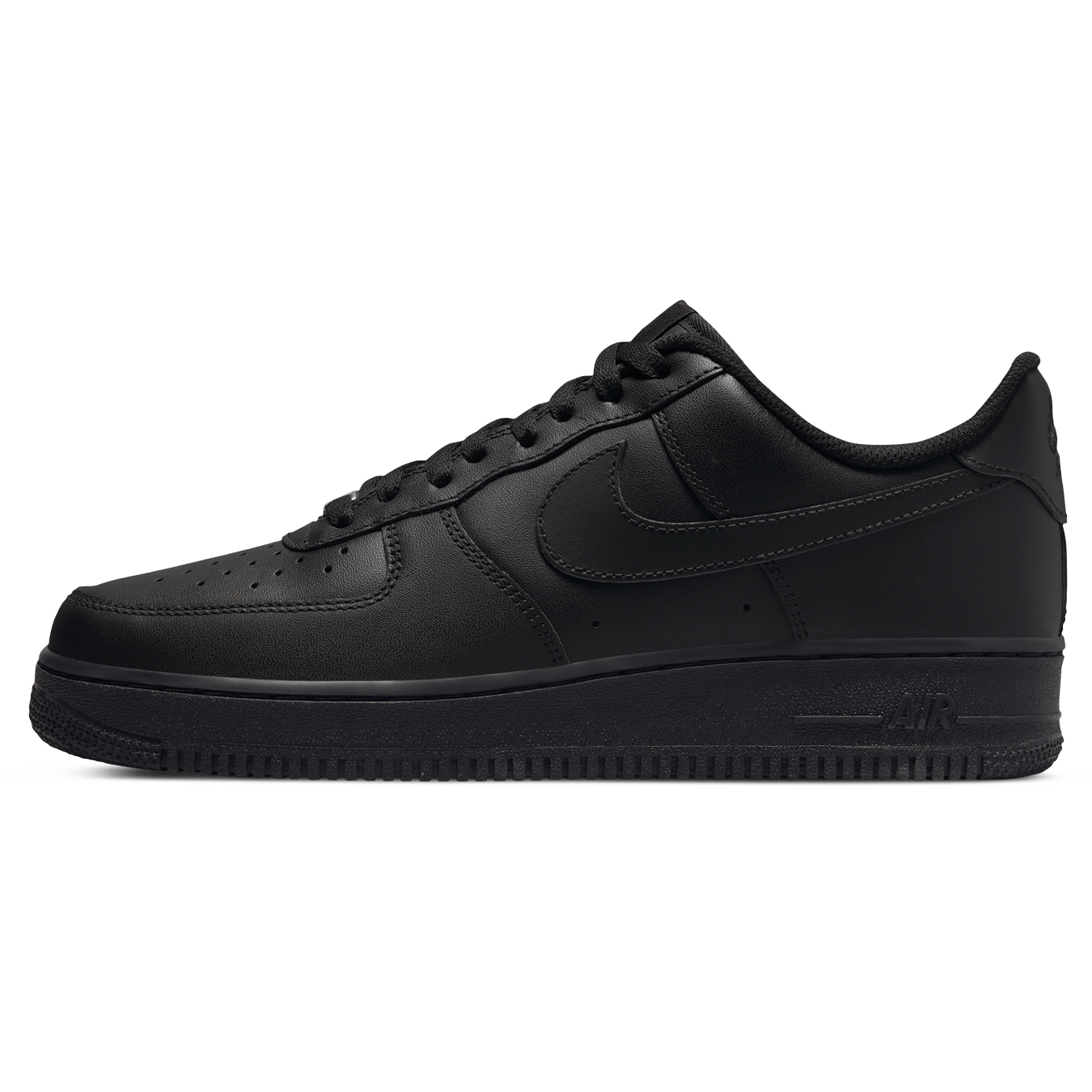 Nike Air Force 1 '07 'Triple Black' — UK 3 | EU 35.5 | US 3.5 — Front View