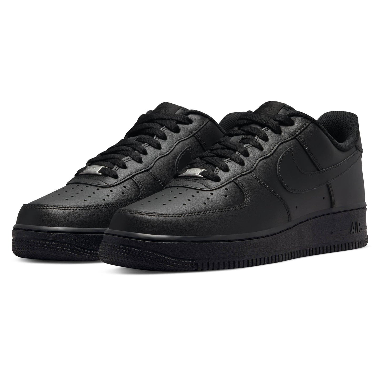Nike Air Force 1 '07 'Triple Black' — UK 3 | EU 35.5 | US 3.5 — Back View