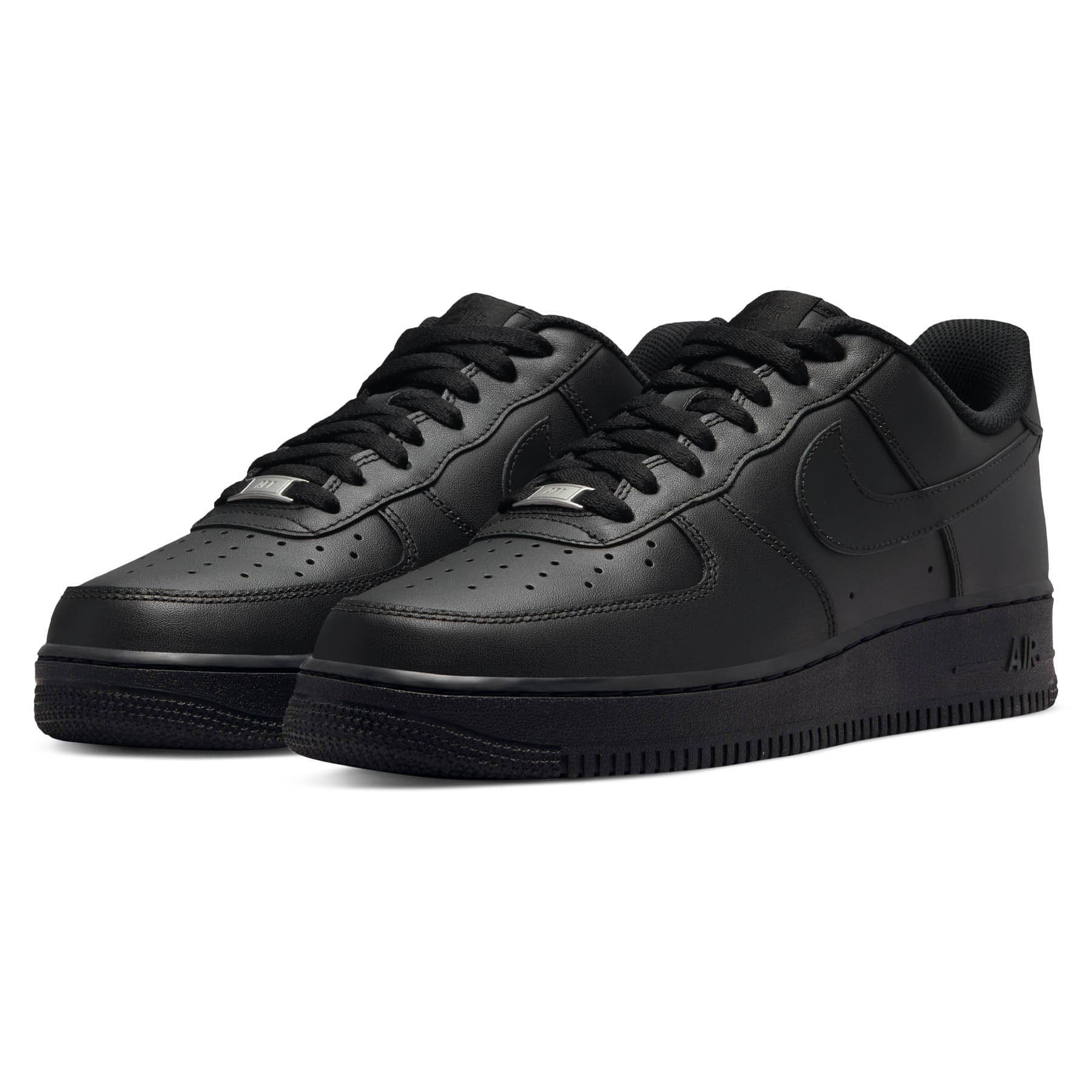 Nike Air Force 1 '07 'Triple Black' — UK 3 | EU 35.5 | US 3.5 — Back View