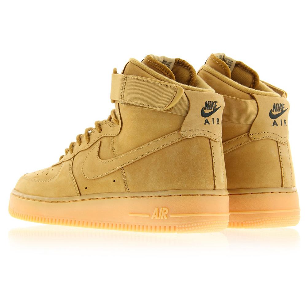 Nike Air Force 1 High 07 LV8 Flax — UK 3 | EU 35.5 | US 3.5 — Top View