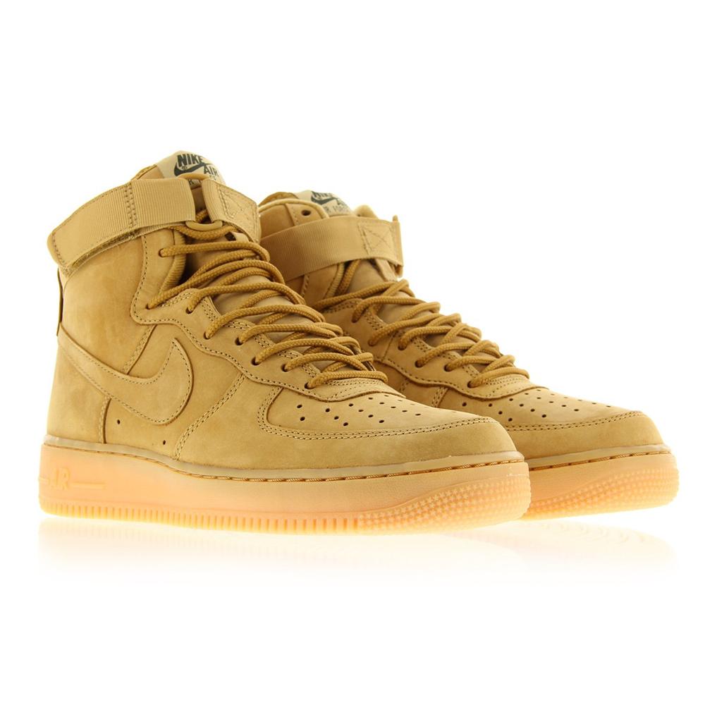 Nike Air Force 1 High 07 LV8 Flax — UK 3 | EU 35.5 | US 3.5 — Detail View