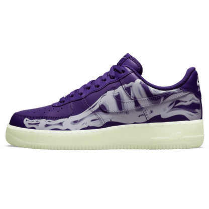 Nike Air Force 1 Low 'Purple Skeleton' — UK 3 | EU 35.5 | US 3.5 — Front View