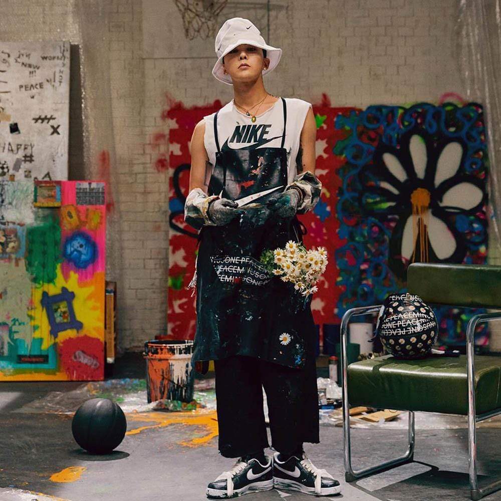 G-Dragon x Nike Air Force 1 '07 'Para-Noise' — UK 3 | EU 35.5 | US 3.5 — Lifestyle View
