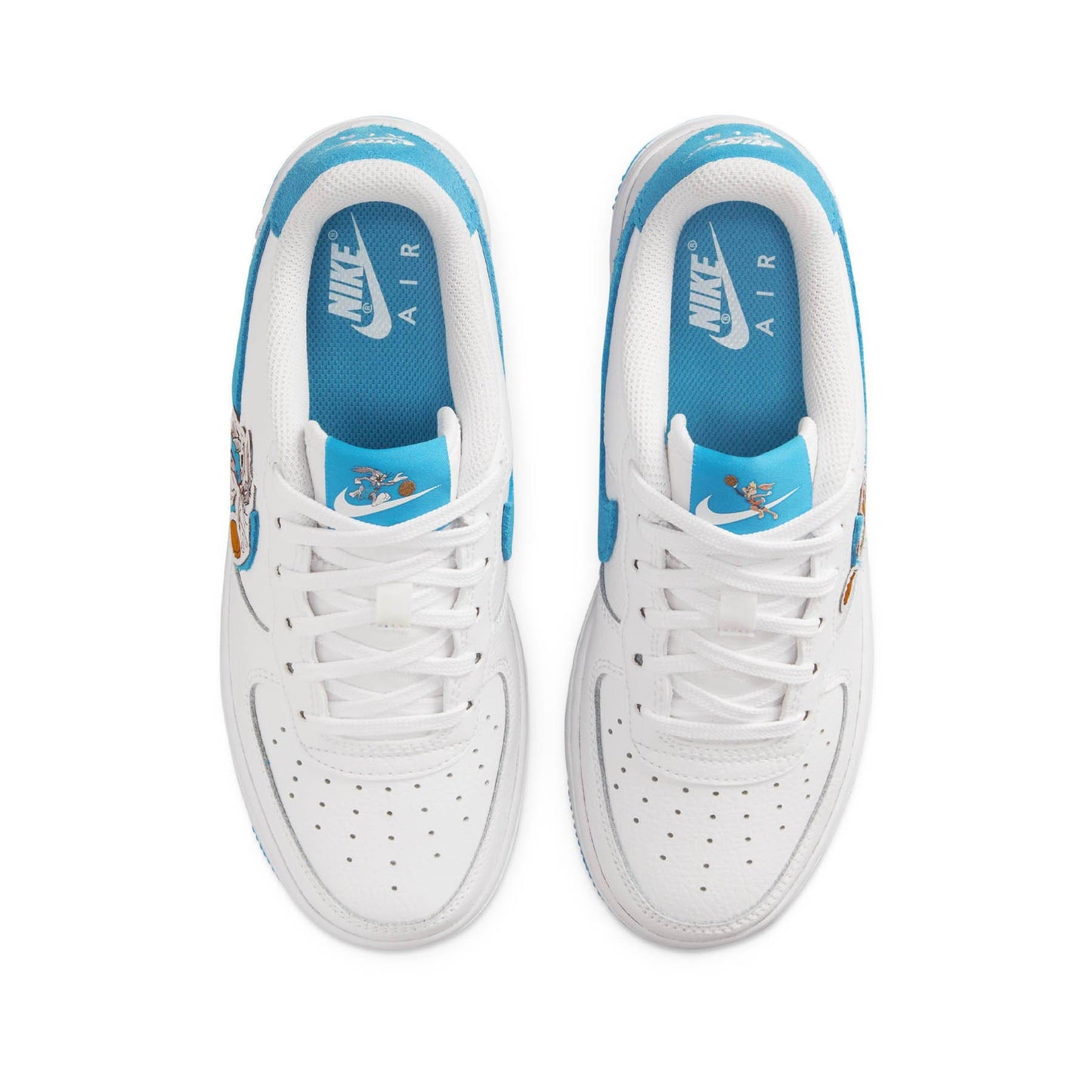 Space Jam x Nike Air Force 1 '07 GS 'Hare' — UK 13.5 | EU 32 | US 1Y — Back View