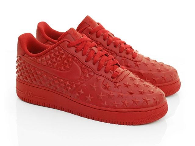 Nike Air Force 1 Low LV8 VT Star Independence Day Gym Red — UK 3 | EU 35.5 | US 3.5 — Side View