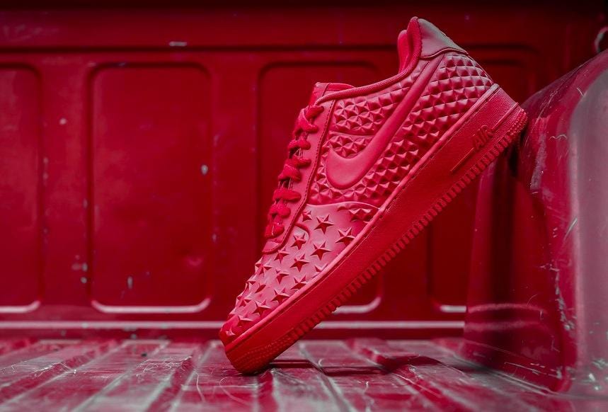 Nike Air Force 1 Low LV8 VT Star Independence Day Gym Red — UK 3 | EU 35.5 | US 3.5 — Lifestyle View