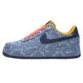Levi's x Nike By You x Air Force 1 Low 'Exclusive Denim' — UK 3 | EU 35.5 | US 3.5 — Front View