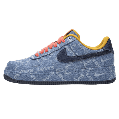 Levi's x Nike By You x Air Force 1 Low 'Exclusive Denim' — UK 3 | EU 35.5 | US 3.5 — Front View