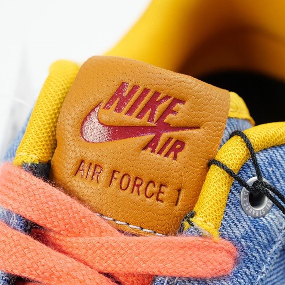 Levi's x Nike By You x Air Force 1 Low 'Exclusive Denim' — UK 3 | EU 35.5 | US 3.5 — Lifestyle View