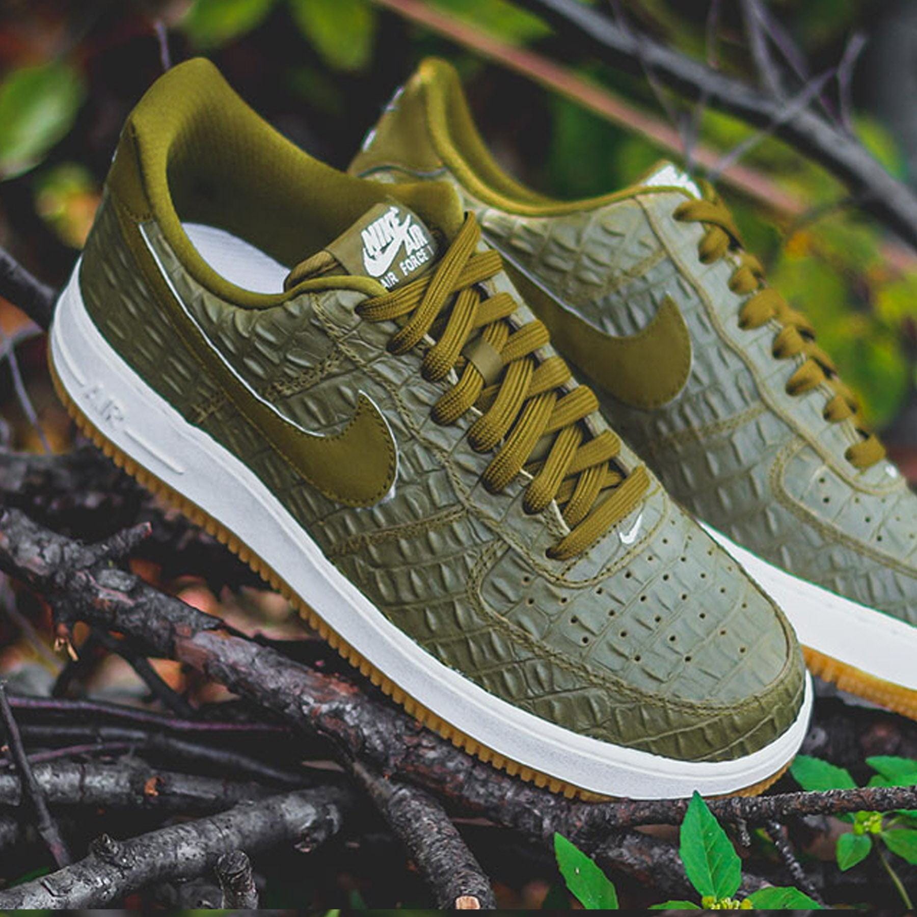 Nike Air Force 1 Low '07 LV8 'Militia Green' — UK 3 | EU 35.5 | US 3.5 — Lifestyle View