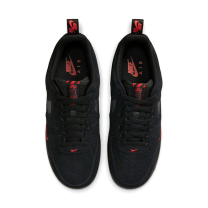 Nike Air Force 1 '07 LV8 'Multi-Swoosh - Black Crimson Reflective' — UK 3 | EU 35.5 | US 3.5 — Back View