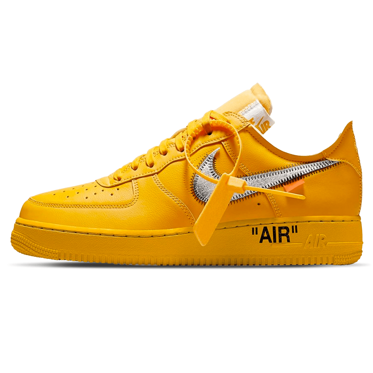 Off-White x Nike Air Force 1 Low 'Lemonade' — UK 3 | EU 35.5 | US 3.5 — Front View