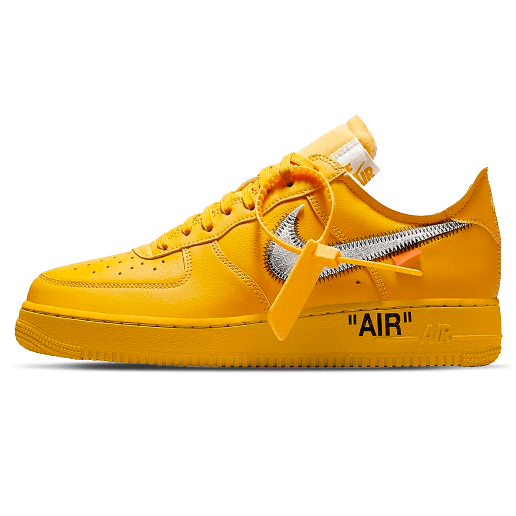 Off-White x Nike Air Force 1 Low 'Lemonade' — UK 3 | EU 35.5 | US 3.5 — Front View